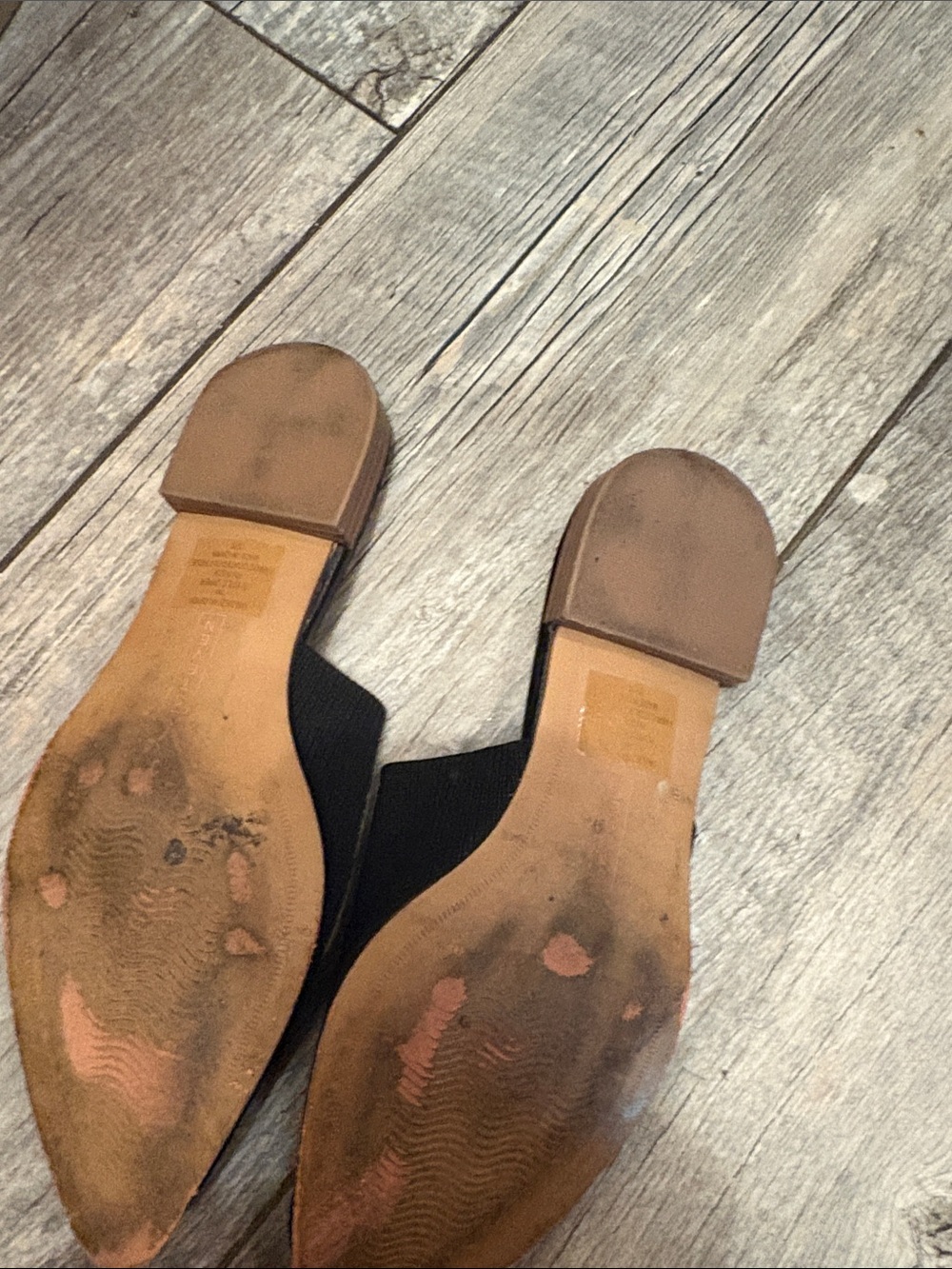 Steve Madden Black Pointed Knit Slip-On Mules - Picture 3 of 3
